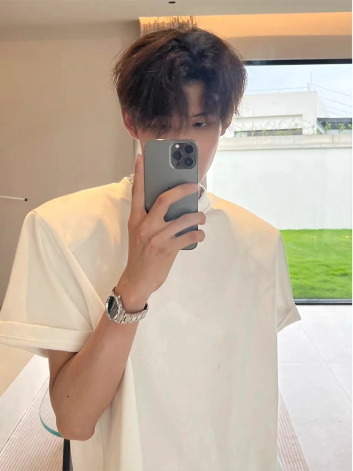 Trendy Heavyweight White ort Sve T-irt for Boys Youth Sle oulder Level Top Cleanfit Small Collar f Sve Cotto...
Trendy Heavyweight White ort Sve T-irt for Boys Youth Sle oulder Level Top Cleanfit Small Collar f Sve Cotto...