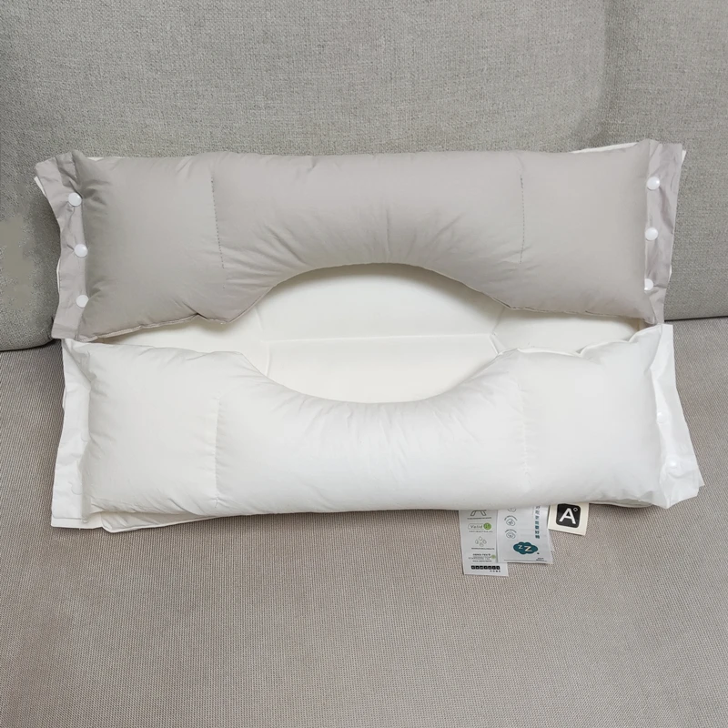 1PC Detachable White Brown Cotton Hotel Bedroom Pillow Soft Cozy Neck Protection Traction Traction No Pressure Lug Pillow
1PC Detachable White Brown Cotton Hotel Bedroom Pillow Soft Cozy Neck Protection Traction Traction No Pressure Lug Pillow