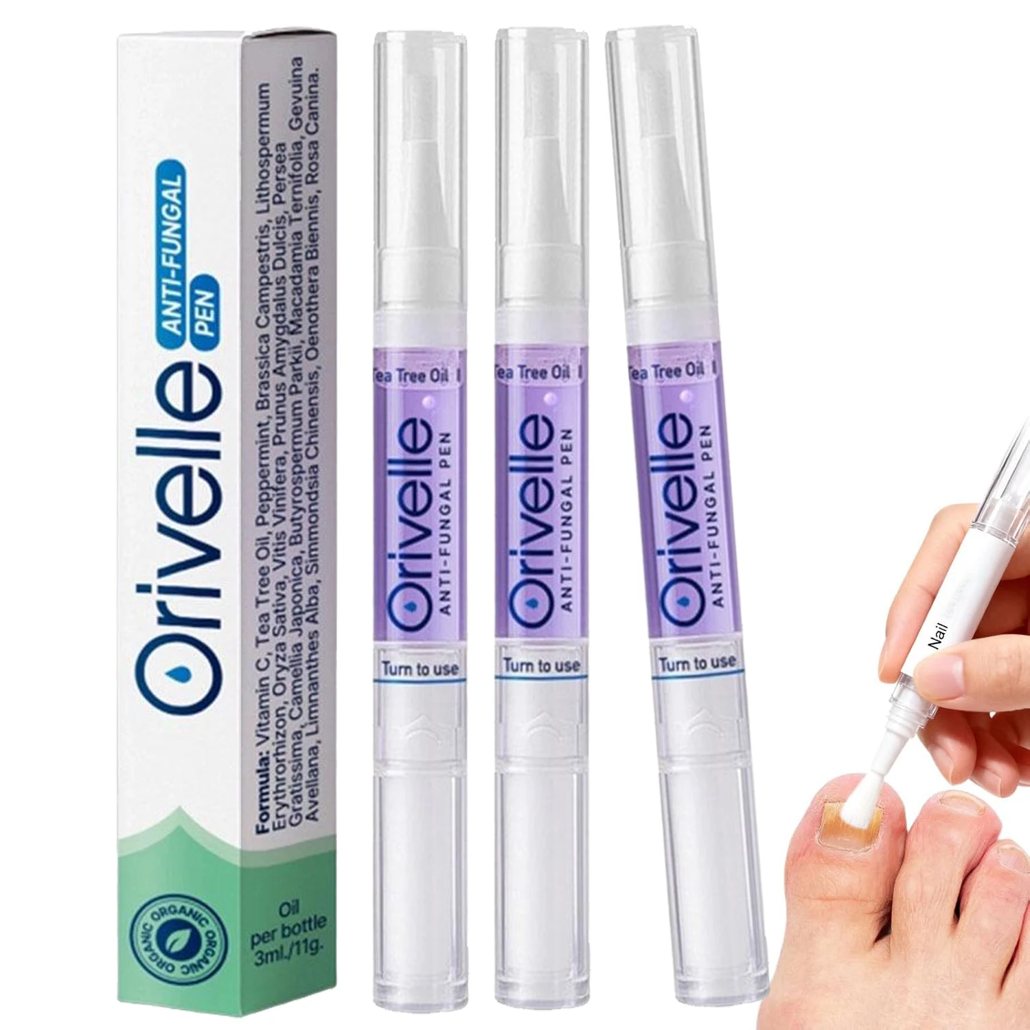 Orivelle Nail Moisturizing Serum Fungus Pen Repair Strengthening Essence Promotes Healthy Growth for Damaged Nails Tea Tree Oil
Orivelle Nail Moisturizing Serum Fungus Pen Repair Strengthening Essence Promotes Healthy Growth for Damaged Nails Tea Tree Oil