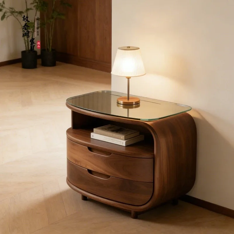 High-end solid wood corner few black walnut home special-shaped edge few
High-end solid wood corner few black walnut home special-shaped edge few