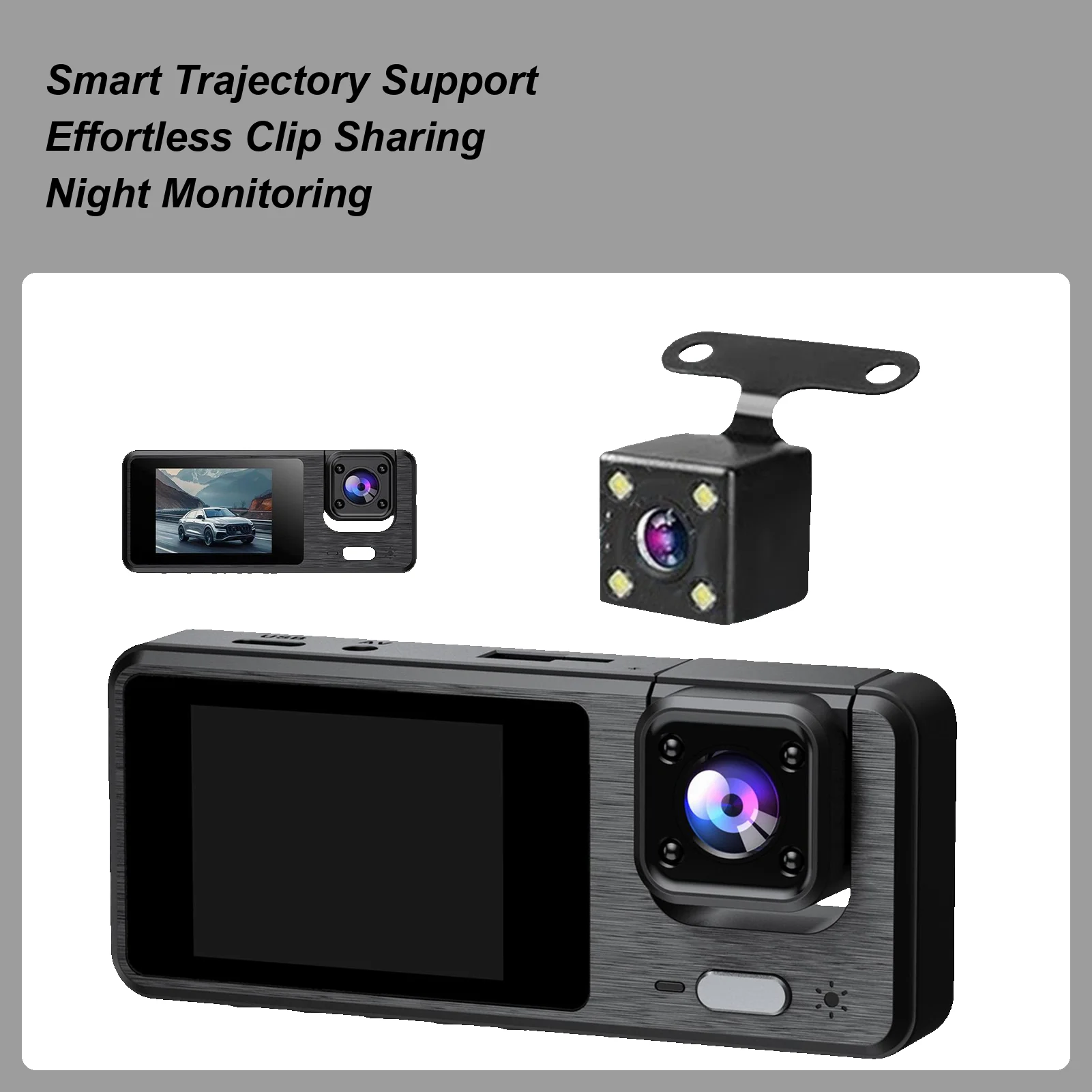 Dashboard Recording Camera 1080P WIFI Front And Rear Dash Camera Night Vision Reversing Image For Blind Spot Theft
Dashboard Recording Camera 1080P WIFI Front And Rear Dash Camera Night Vision Reversing Image For Blind Spot Theft