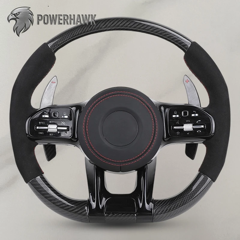 Alcantara Carbon Fiber Sports Steering Wheel for Mercedes Benz X164 X166 CLS W219 W204 W205 CLA X118 C118 C238 GL W212 C63 AMG
Alcantara Carbon Fiber Sports Steering Wheel for Mercedes Benz X164 X166 CLS W219 W204 W205 CLA X118 C118 C238 GL W212 C63 AMG