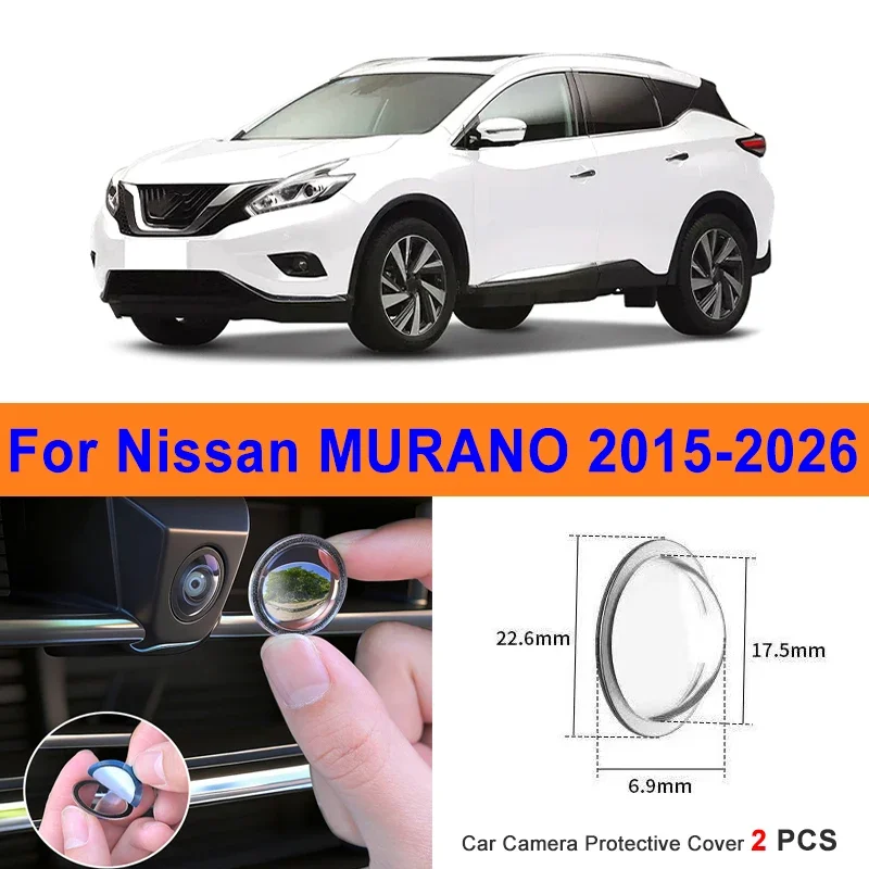 360 Reverse Image Car Camera Cover Anti-Scratch PC Lens Protector Stickers For Nissan MURANO 2015-2026 2Pcs
360 Reverse Image Car Camera Cover Anti-Scratch PC Lens Protector Stickers For Nissan MURANO 2015-2026 2Pcs