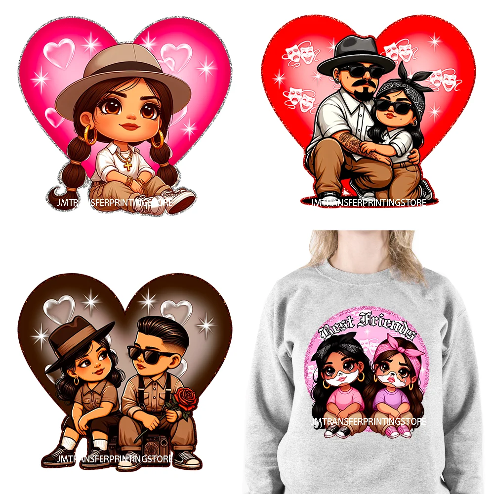 Cute Spanish Girl old School Chicano Cholo Love Couple Valentine Iron On DTF Heat Transfer Stickers Ready For Press For Clothing
Cute Spanish Girl old School Chicano Cholo Love Couple Valentine Iron On DTF Heat Transfer Stickers Ready For Press For Clothing