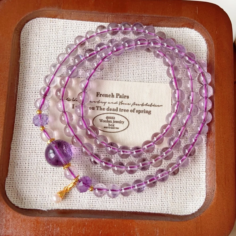 6MM Natural Amethyst Bead Bracelet Healing Crystal Charm Bracelets for Women Energy Jewelry Gift 1PCS
6MM Natural Amethyst Bead Bracelet Healing Crystal Charm Bracelets for Women Energy Jewelry Gift 1PCS