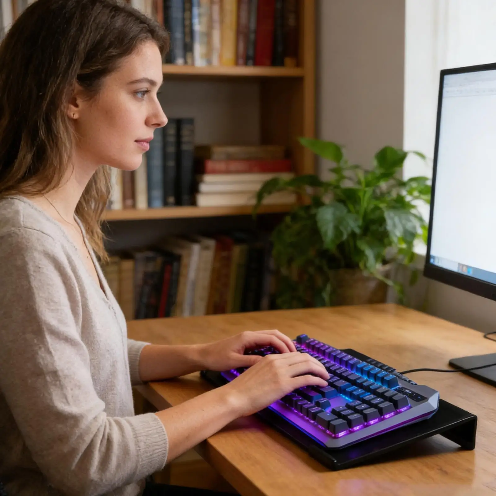 Keyboard Stand Ergonomic Tilted Clear Riser PC Keyboard Stand Riser For Typing For Home Study Room Reception School Cubicle Work
Keyboard Stand Ergonomic Tilted Clear Riser PC Keyboard Stand Riser For Typing For Home Study Room Reception School Cubicle Work