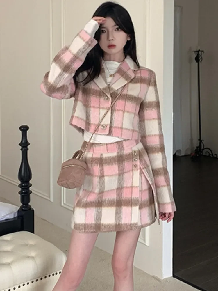 2023 new Fall Winter clothes for women 2 piece sets women outfit Elegant Jacket Coat + short skirt two piece set for women
2023 new Fall Winter clothes for women 2 piece sets women outfit Elegant Jacket Coat + short skirt two piece set for women