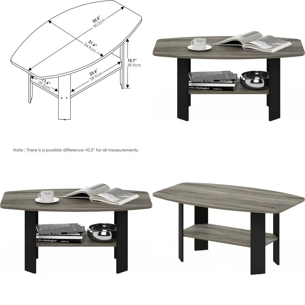 Elegant French Oak Coffee Table in Grey and Black Finish
Elegant French Oak Coffee Table in Grey and Black Finish
