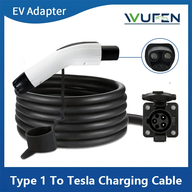 WUFEN Type 1 to NACS Cable Connector 16A 32A 40A 50A Electric Vehicle Charger J1772 to Tesla Extension Wire EV Charging Wire
WUFEN Type 1 to NACS Cable Connector 16A 32A 40A 50A Electric Vehicle Charger J1772 to Tesla Extension Wire EV Charging Wire