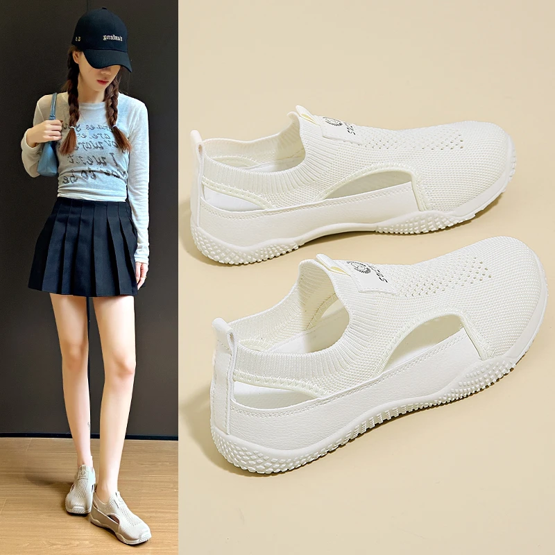 Women's Flat Casual Shoes Mesh Elastic Band Anti-Slip Sole Shoes Women Outdoor Breathable Comfortable Inner Zapatillas De Mujer
Women's Flat Casual Shoes Mesh Elastic Band Anti-Slip Sole Shoes Women Outdoor Breathable Comfortable Inner Zapatillas De Mujer