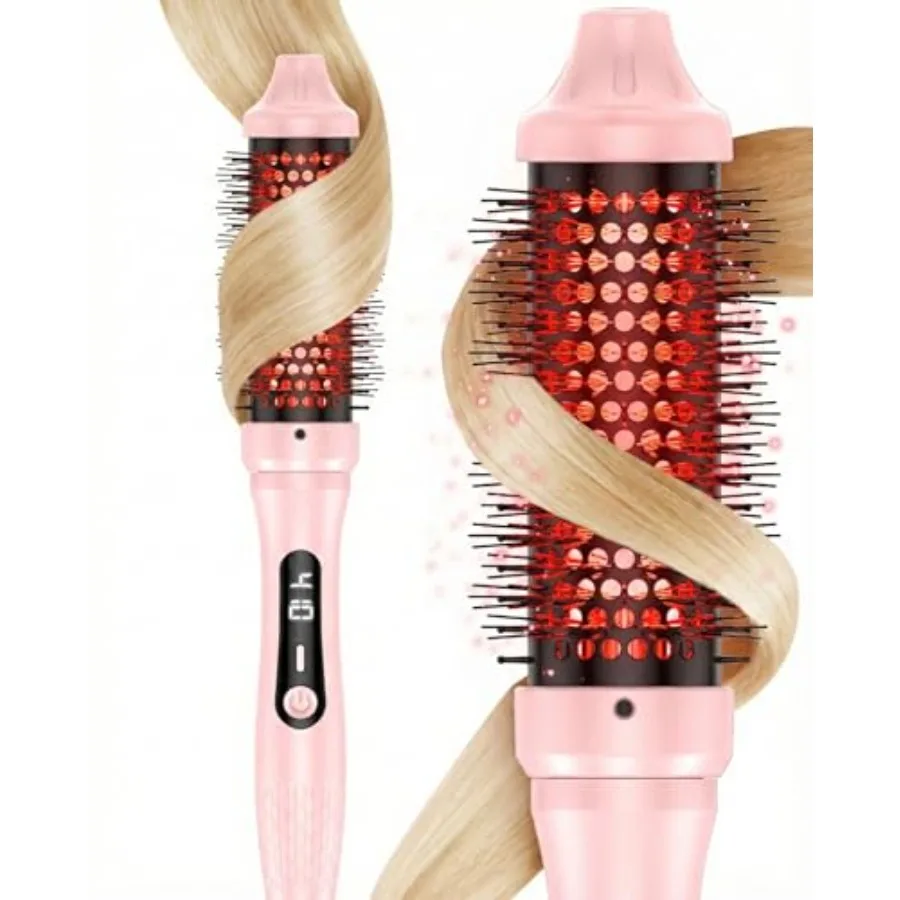 Infrared Thermal Hair Brush for Sleek, Shiny Hair 1.5inch Heated Round Volumizer Faster Blowout, 5-Temp Heated Round Brush for
Infrared Thermal Hair Brush for Sleek, Shiny Hair 1.5inch Heated Round Volumizer Faster Blowout, 5-Temp Heated Round Brush for