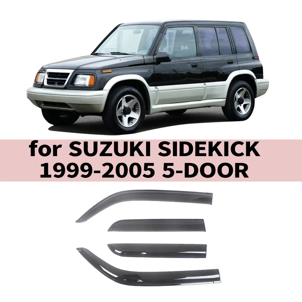 Оконный козырек для SUZUKI SIDEKICK 1999-2005 5-ДВЕРНЫЕ ветровые дефлекторы дождевики дверной козырек вентиляционные шторы Ventvisor
Оконный козырек для SUZUKI SIDEKICK 1999-2005 5-ДВЕРНЫЕ ветровые дефлекторы дождевики дверной козырек вентиляционные шторы Ventvisor