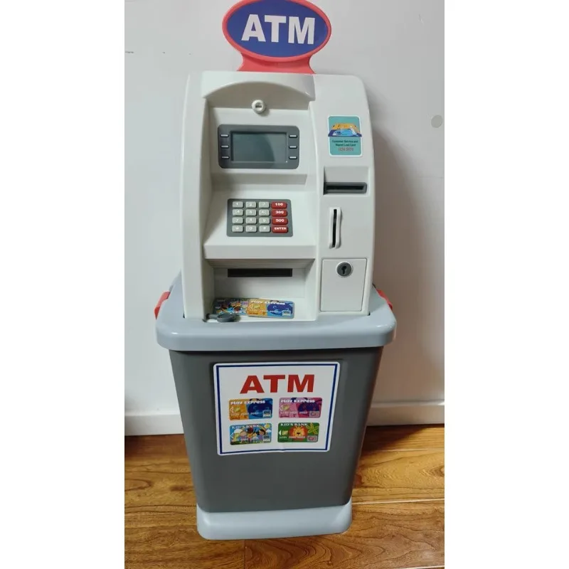 81cm Play House Toys High Quality Children's Bank ATM Cash Machine Deposit Machine Toy for Kids Birthday Christmas Gift
81cm Play House Toys High Quality Children's Bank ATM Cash Machine Deposit Machine Toy for Kids Birthday Christmas Gift