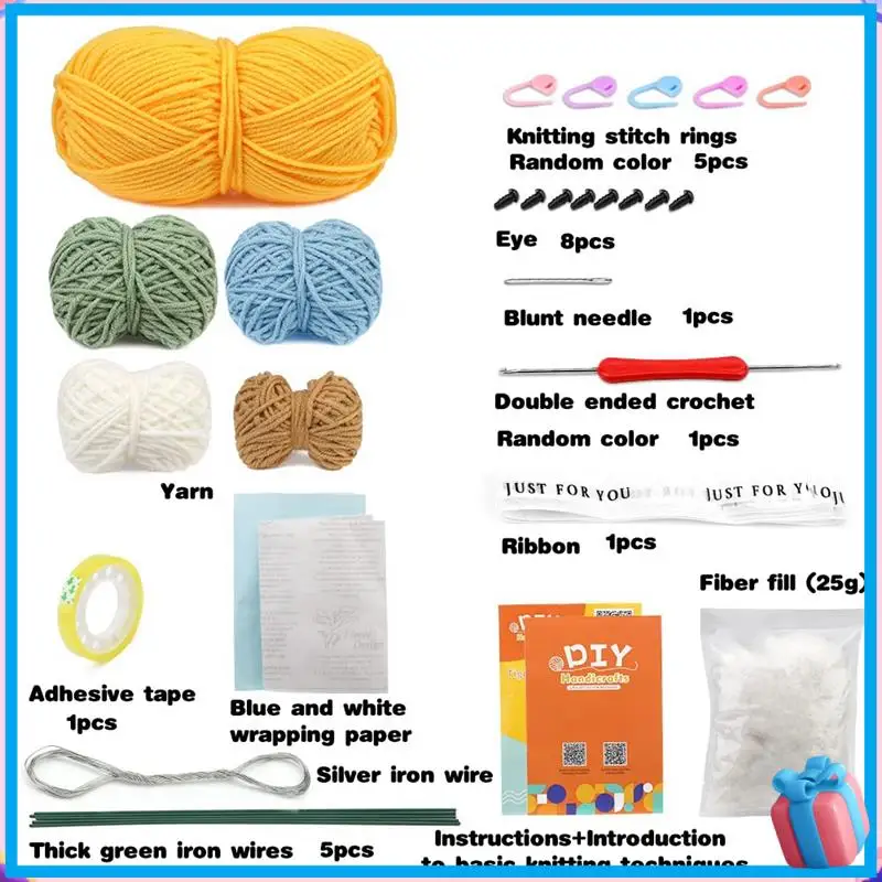 Набор для вязания крючком со скидкой для начинающих, набор букетов для вязания крючком Tigers, наборы для начинающих крючком из пряжи с подробными учебными пособиями и видео
Набор для вязания крючком со скидкой для начинающих, набор букетов для вязания крючком Tigers, наборы для начинающих крючком из пряжи с подробными учебными пособиями и видео