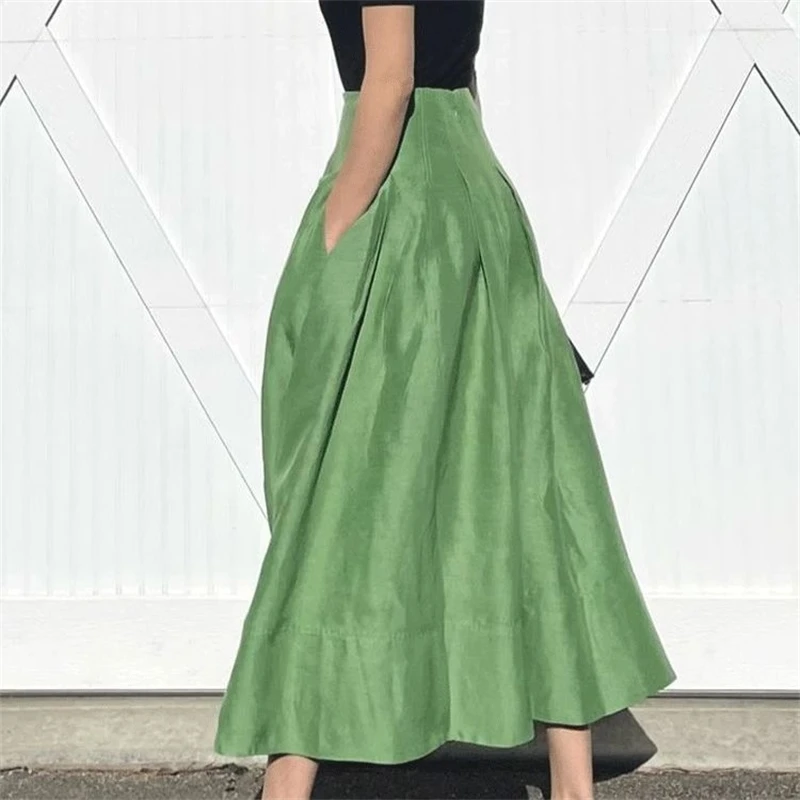 Fashion Women Long Skirts Summer Solid Pleated Skirt Eelgant A Line Party Work Vestidos High Waist Faldas Saia Jupe Femme
Fashion Women Long Skirts Summer Solid Pleated Skirt Eelgant A Line Party Work Vestidos High Waist Faldas Saia Jupe Femme
