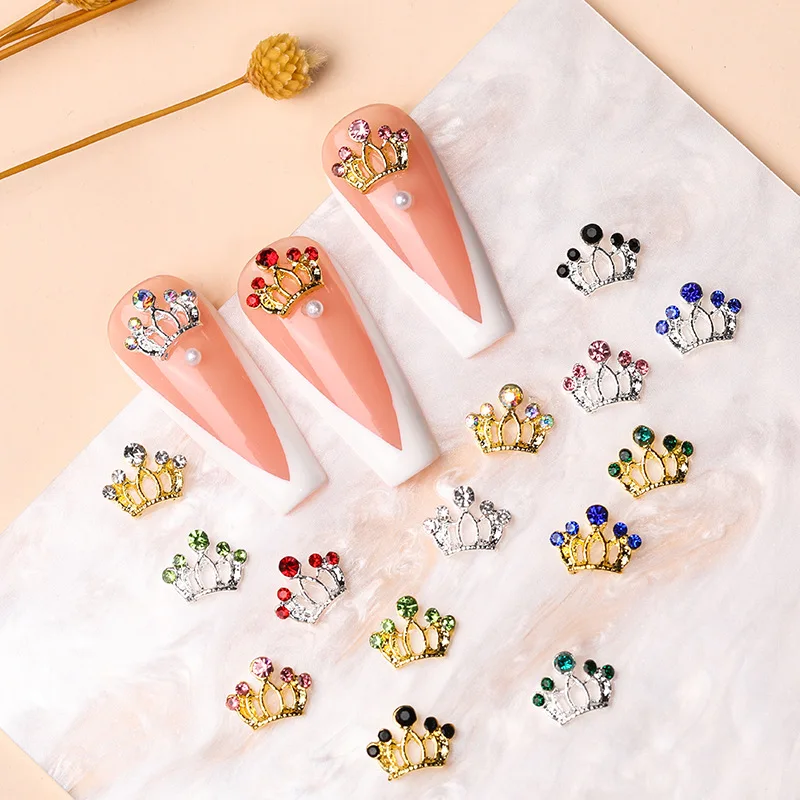 10Pcs Stylish Alloy Nail Accessories with Hollow Design Ins Style Nail DIY Decor with Diamonds
10Pcs Stylish Alloy Nail Accessories with Hollow Design Ins Style Nail DIY Decor with Diamonds