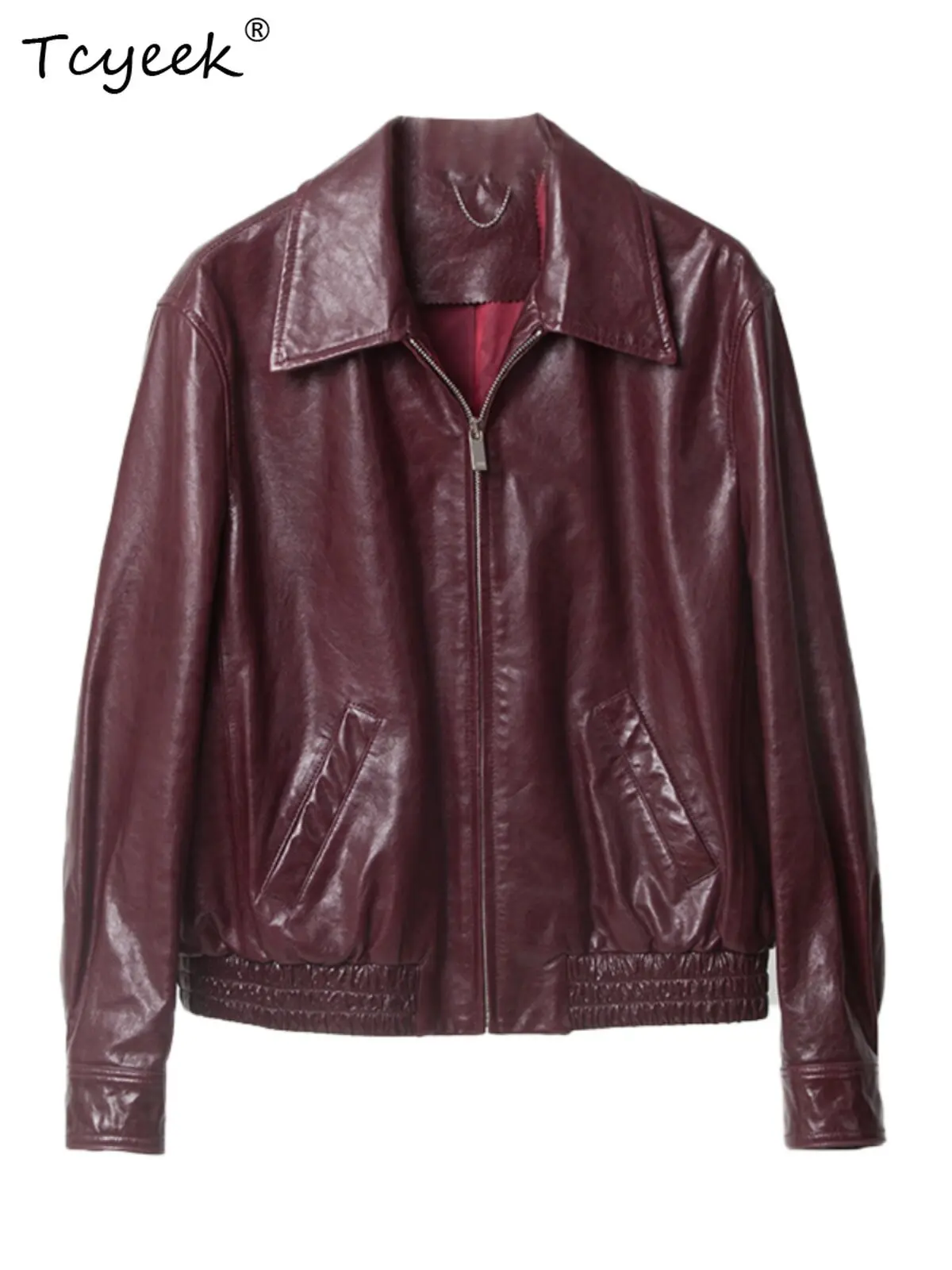 Tcyeek Real Leather Jacket Women Clothing Sheepskin Motocycle Coat Water-wash Spring Autumn Womens Coats Fashion Косуха Женская
Tcyeek Real Leather Jacket Women Clothing Sheepskin Motocycle Coat Water-wash Spring Autumn Womens Coats Fashion Косуха Женская