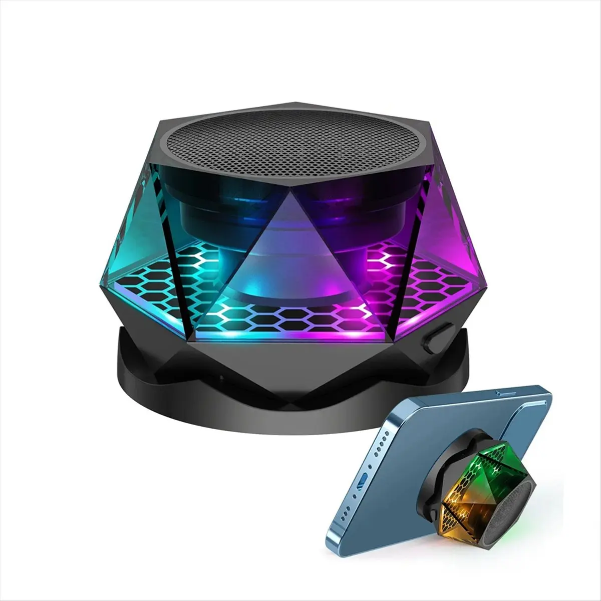 Magnetic Bluetooth Speaker with LED, Portable Wireless Mini Outdoor Subwoofer, TWS Stereo, Cell Phone Stand
Magnetic Bluetooth Speaker with LED, Portable Wireless Mini Outdoor Subwoofer, TWS Stereo, Cell Phone Stand