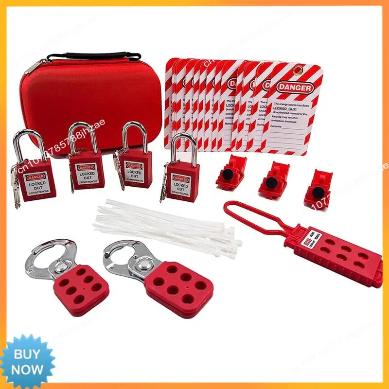 A10R Electrical Lottery-Electrical Lockout Label Kit + Safety Padlock, Safety Hasp Lock Kit,Warning Tags
A10R Electrical Lottery-Electrical Lockout Label Kit + Safety Padlock, Safety Hasp Lock Kit,Warning Tags