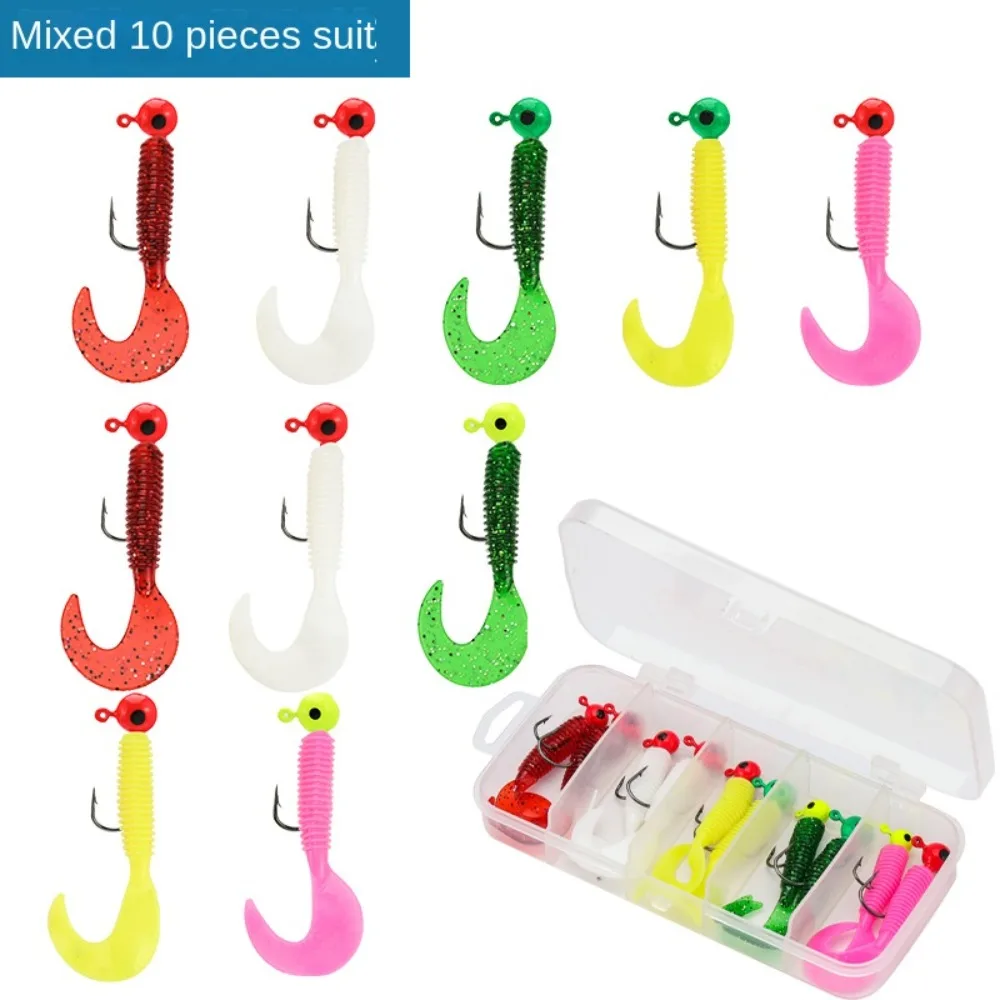 Silicone Artificial Soft Fishing Bait Metal Sequins Fishing Metal Spoon Lure Rotating Tail Soft Fishing Lures Kit
Silicone Artificial Soft Fishing Bait Metal Sequins Fishing Metal Spoon Lure Rotating Tail Soft Fishing Lures Kit