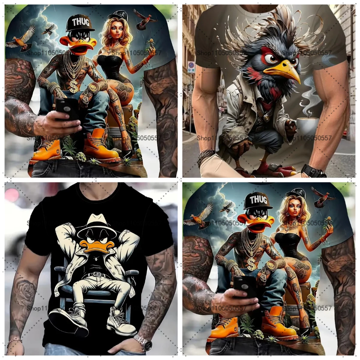 Футболки в стиле мультфильмов | Даффи Утка и крутые птицы | 3D-печать, привлекательная | Стойка для одежды
Футболки в стиле мультфильмов | Даффи Утка и крутые птицы | 3D-печать, привлекательная | Стойка для одежды