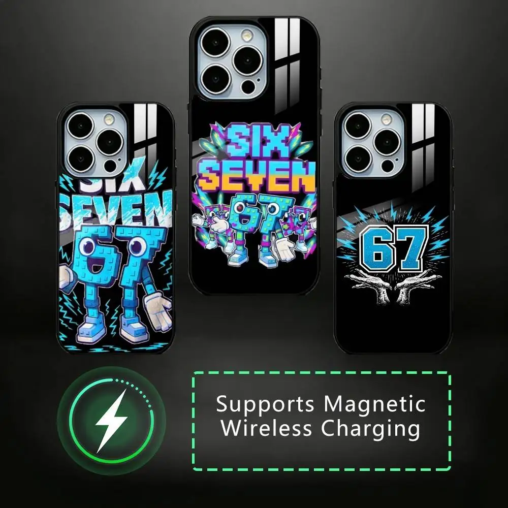 Luxury Six Seven 67 Phone Case For iPhone17,16,15,14,13,12,11 Plus,Pro Magnetic with Magsafe Wireless Charging
Luxury Six Seven 67 Phone Case For iPhone17,16,15,14,13,12,11 Plus,Pro Magnetic with Magsafe Wireless Charging