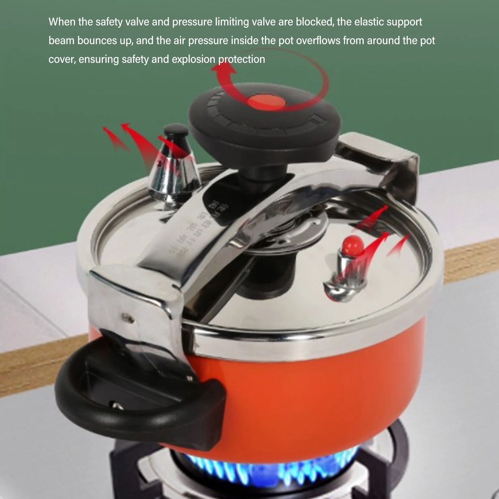 Mini Pressure Cooker 2L Stainless Steel Pressure Cooker Intelligent Detachable Sealing Ring for Induction Stoves
Mini Pressure Cooker 2L Stainless Steel Pressure Cooker Intelligent Detachable Sealing Ring for Induction Stoves