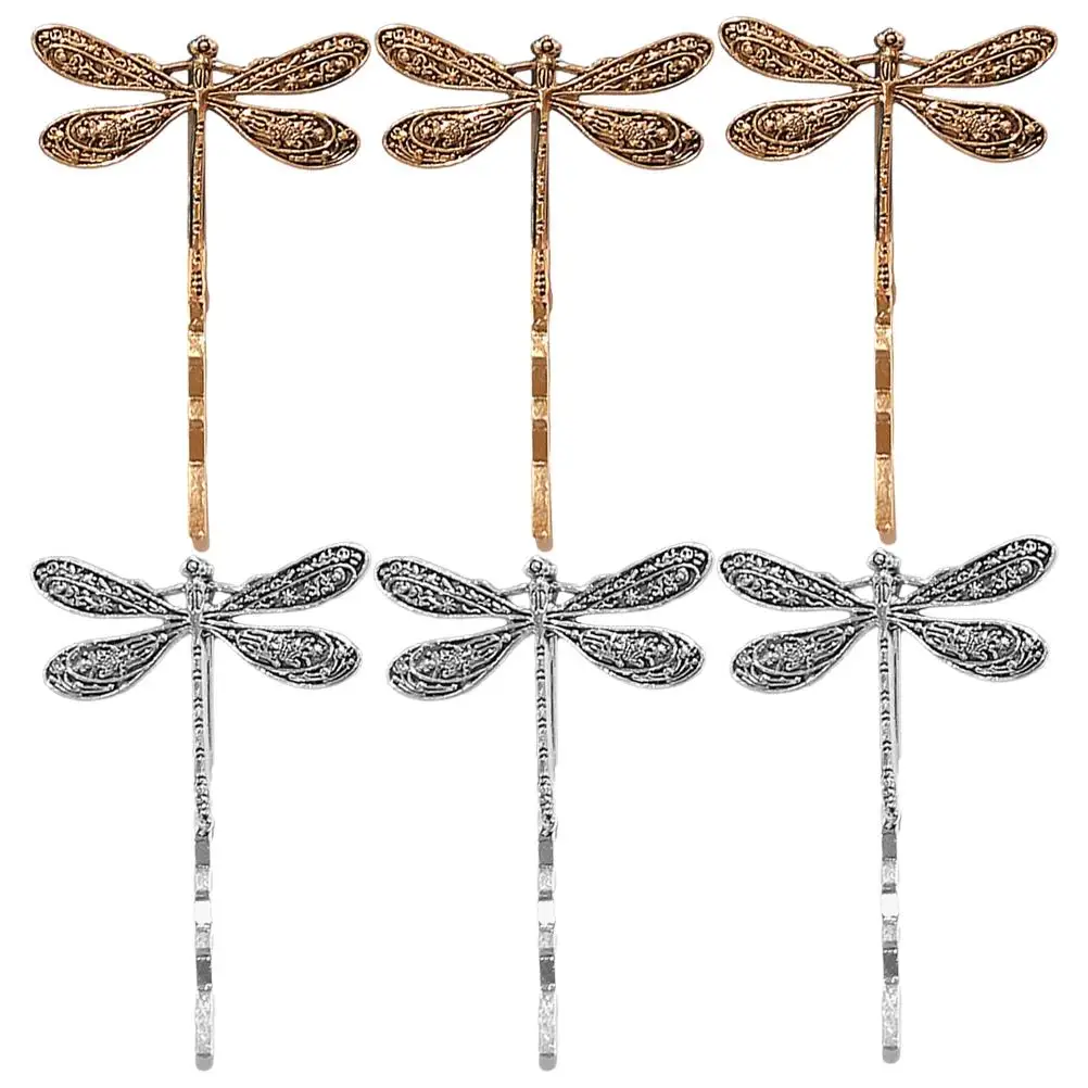 6 Pcs Vintage Dragonfly Hair Clips Bobby Pins Women Accessories Silver Gold Color Hair Decorative Pieces Daily Wear Parties
6 Pcs Vintage Dragonfly Hair Clips Bobby Pins Women Accessories Silver Gold Color Hair Decorative Pieces Daily Wear Parties