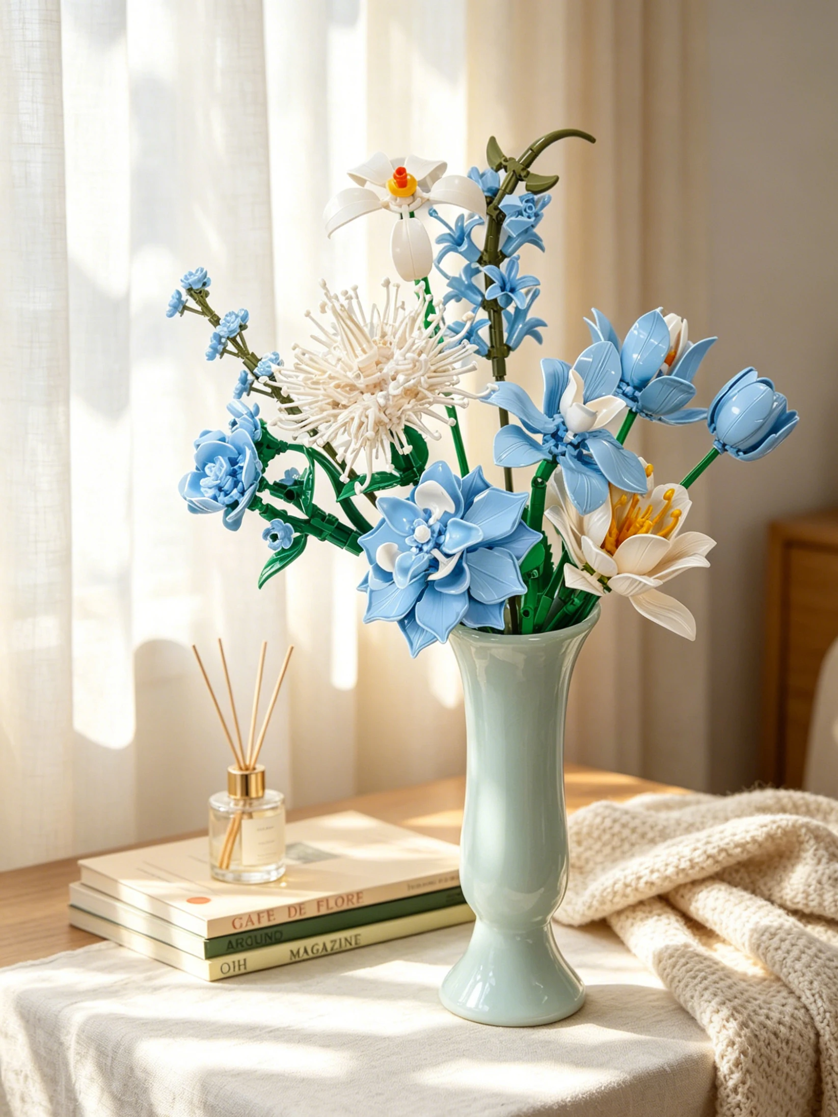 Ice Blue Mixed Flower Building Block Bouquet Set, Orchid, Lotus, and Needle-Padded Flowers for Assembling Eternal Flowers, DIY Fresh Mixed Flower Assembly, Artificial Plant Model, Valentine's Day Gift for Girls
Ice Blue Mixed Flower Building Block Bouquet Set, Orchid, Lotus, and Needle-Padded Flowers for Assembling Eternal Flowers, DIY Fresh Mixed Flower Assembly, Artificial Plant Model, Valentine's Day Gift for Girls