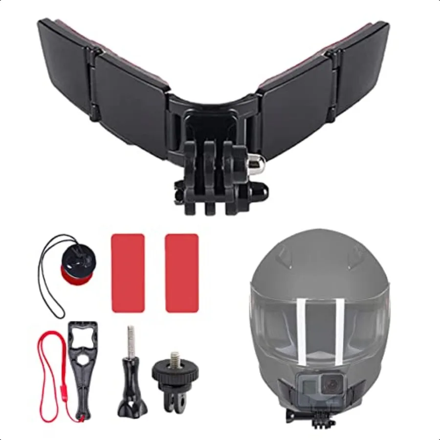 Helmet Chin Mount for GoPro Adhesive Chin Mount Fit for Full Face Motorcycle Helmet Immersive POV Recording Compatible With GoP 
Helmet Chin Mount for GoPro Adhesive Chin Mount Fit for Full Face Motorcycle Helmet Immersive POV Recording Compatible With GoP