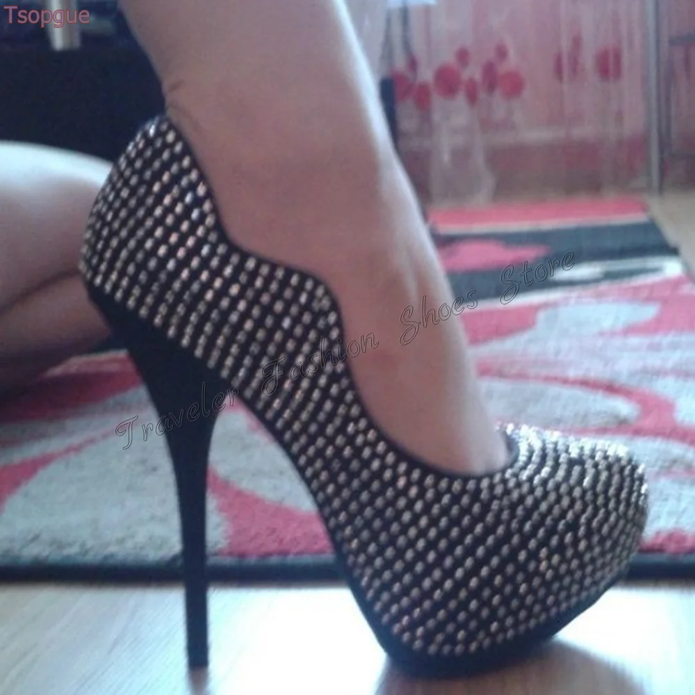 Black Crystal Platform Pumps Stilettos High Heels High Heel Shoes for Women Fashion Sexy Lady Heels 2024 New Zapatos Para Mujere
Black Crystal Platform Pumps Stilettos High Heels High Heel Shoes for Women Fashion Sexy Lady Heels 2024 New Zapatos Para Mujere