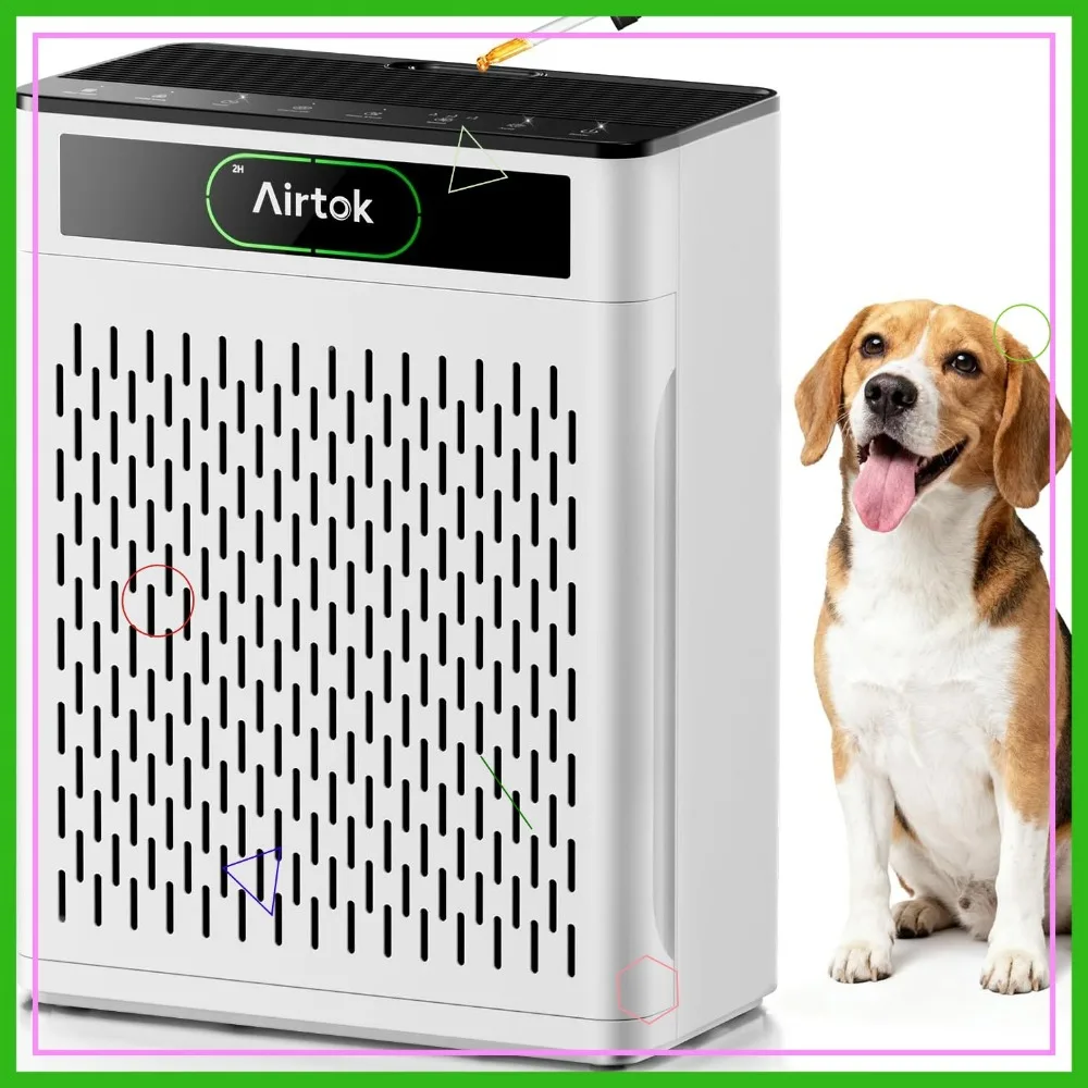 Large Room Air Purifier up to 1848sq.ft with HEPA Filter, Washable Pre-Filter, Auto Mode and Quiet Sleep Mode for Home Office
Large Room Air Purifier up to 1848sq.ft with HEPA Filter, Washable Pre-Filter, Auto Mode and Quiet Sleep Mode for Home Office