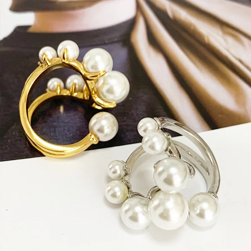 Retro Pearl Open Ring for Women - Exaggerated Personality Statement Ring Luxury Trendy Finger Band
Retro Pearl Open Ring for Women - Exaggerated Personality Statement Ring Luxury Trendy Finger Band