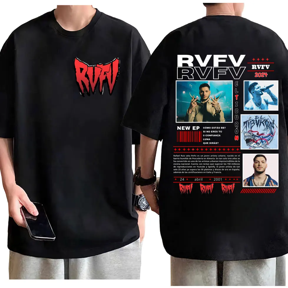 Rapper RVFV Eltiburón Tour T-Shirt Fashion Hip Hop Pop Music Short Sleeve T Shirts Men Women High Quality Cotton Loose T-Shirts
Rapper RVFV Eltiburón Tour T-Shirt Fashion Hip Hop Pop Music Short Sleeve T Shirts Men Women High Quality Cotton Loose T-Shirts