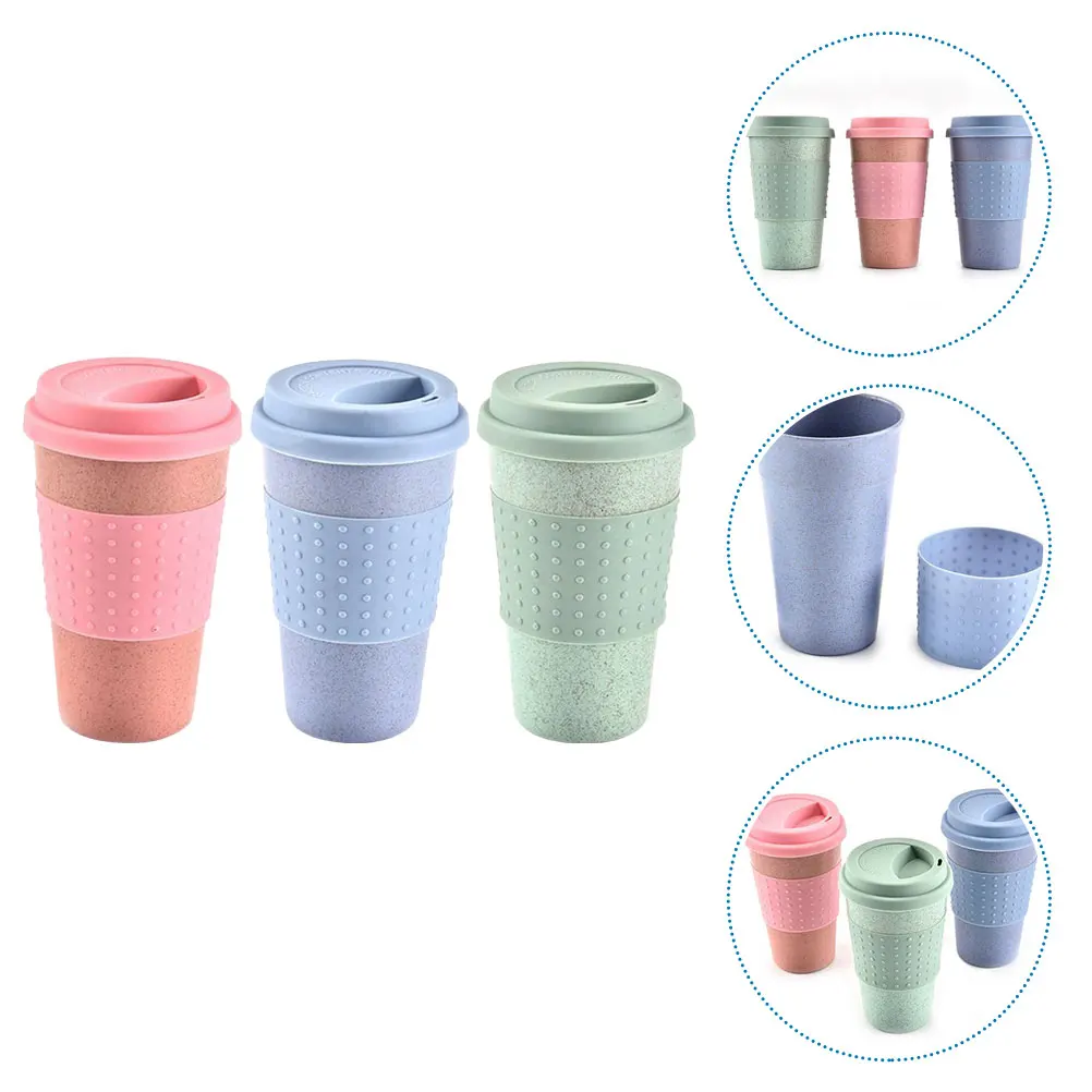 3pcs Cups 350ml Lightweight Portable Leak Proof Silicone Lid Reusable Plastic Mugs Kitchen Bar Safe
3pcs Cups 350ml Lightweight Portable Leak Proof Silicone Lid Reusable Plastic Mugs Kitchen Bar Safe