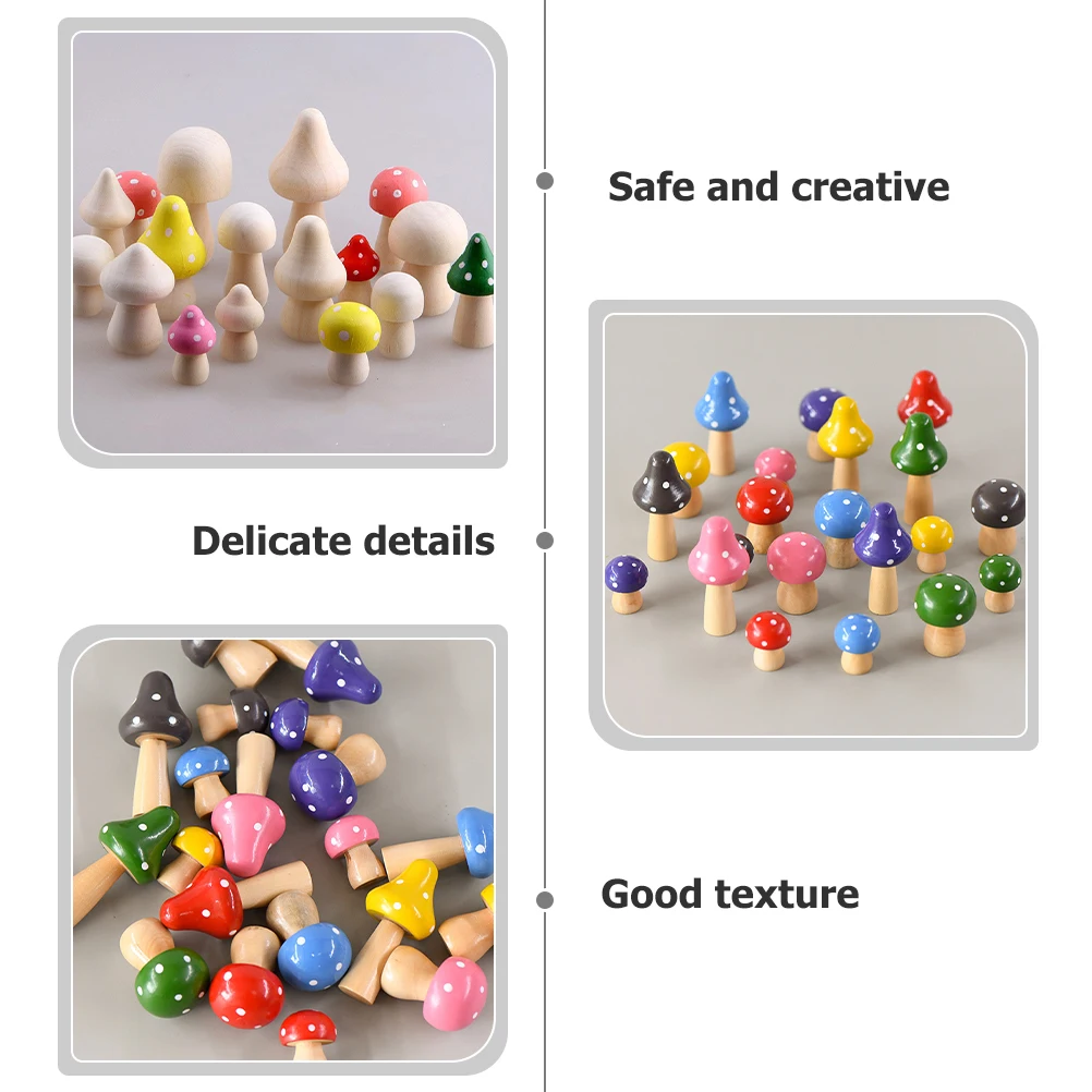 60pcs Unfinished Wood Mushroom Crafts Wooden Mushrooms For Painting Diy Unpainted Mushroom Models Decorative Room Ornament
60pcs Unfinished Wood Mushroom Crafts Wooden Mushrooms For Painting Diy Unpainted Mushroom Models Decorative Room Ornament