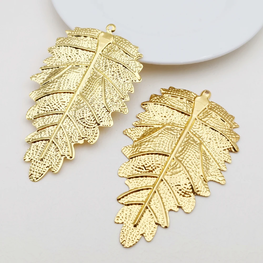 10 PCS diy Jewelry Accessories 59x101 mm Gold color Metal Filigree Big Solid Leaves Flowers Slice Charms Pendant Setting Making
10 PCS diy Jewelry Accessories 59x101 mm Gold color Metal Filigree Big Solid Leaves Flowers Slice Charms Pendant Setting Making