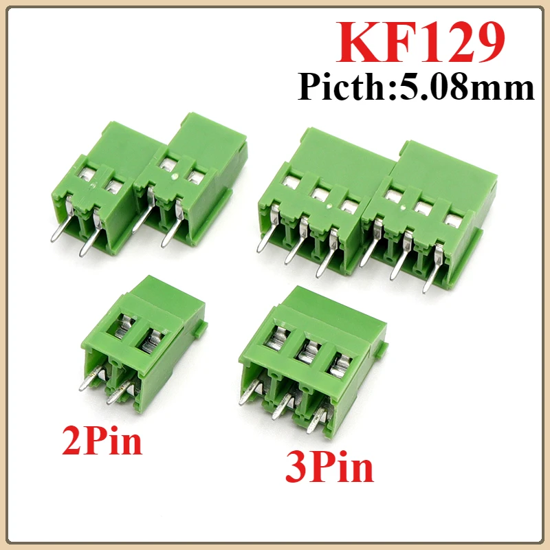 10Pcs Green KF129 PCB Spliceable Screw Terminal Block Wire Connector 5.08mm Picth 2Pin 3Pin Straight Pin 300V Splice Terminal
10Pcs Green KF129 PCB Spliceable Screw Terminal Block Wire Connector 5.08mm Picth 2Pin 3Pin Straight Pin 300V Splice Terminal