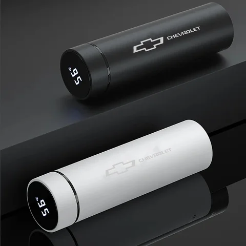 Chevrolet Aveo Bolt Onix Cruze Spark Cavalier Colorado Lacetti Traverse Car 500 ml intelligente Temperaturanzeige-Isolierbecher