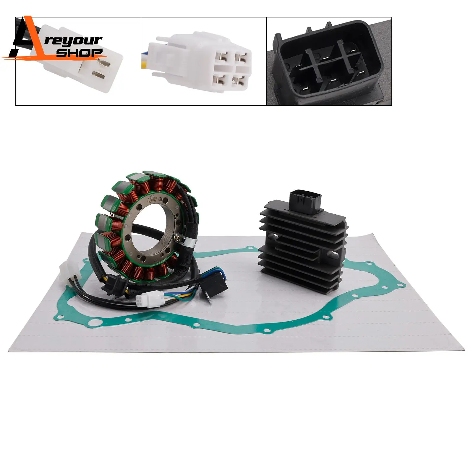 AREYOURSHOP STATOR MAGNETO REGULATOR GASKET FOR ARCTIC CAT PROWLER 650 H1 & XT 2006 2007 2008 2009
AREYOURSHOP STATOR MAGNETO REGULATOR GASKET FOR ARCTIC CAT PROWLER 650 H1 & XT 2006 2007 2008 2009
