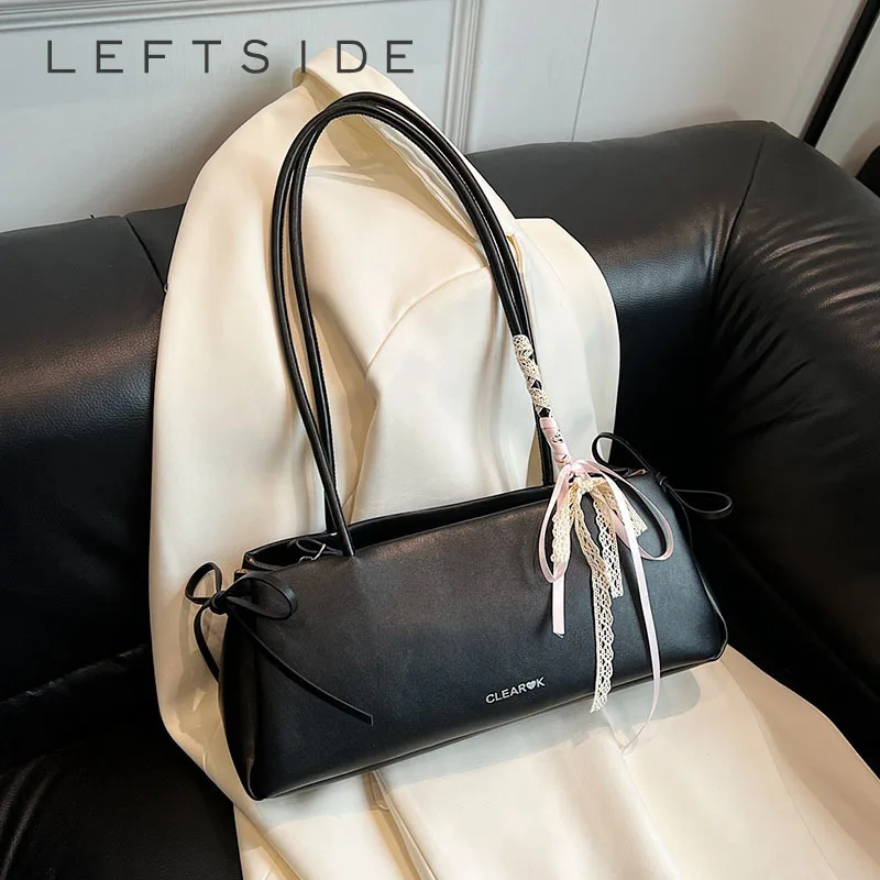 LEFTSIDE Ribbon Design PU Leather Square Shoulder Bags for Women 2025 Y2K Trend Female Underarm Bag Lady Handbags Retro Tote Bag
LEFTSIDE Ribbon Design PU Leather Square Shoulder Bags for Women 2025 Y2K Trend Female Underarm Bag Lady Handbags Retro Tote Bag