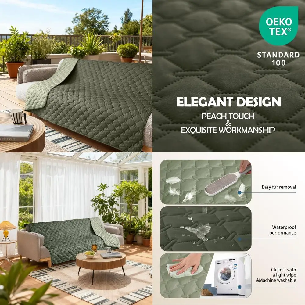 Reversible Waterproof Dog Blanket, Soft & Large, Protects Furniture & Cars, Suitable for Cats & Dogs (Dark Olive/Light Olive, 82
Reversible Waterproof Dog Blanket, Soft & Large, Protects Furniture & Cars, Suitable for Cats & Dogs (Dark Olive/Light Olive, 82