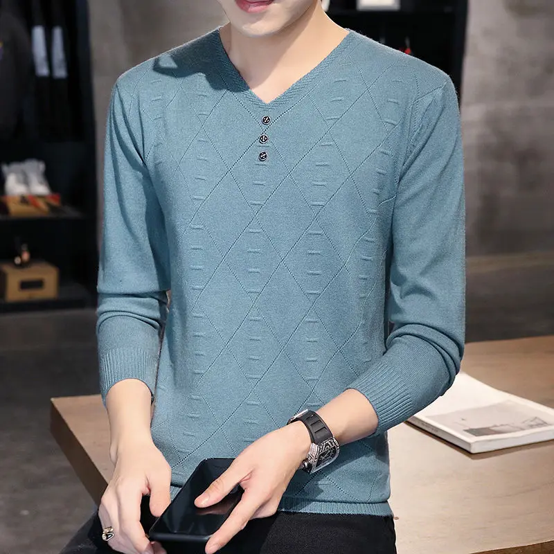 Fashion V-Neck Button Long Sleeve Casual Tee Shirt Men's Clothing 2023 Spring Autumn New All-match Pullovers Korean T-Shirt
Fashion V-Neck Button Long Sleeve Casual Tee Shirt Men's Clothing 2023 Spring Autumn New All-match Pullovers Korean T-Shirt