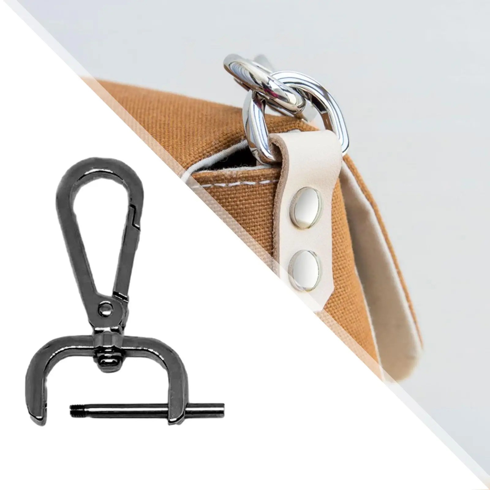 Detachable Snap Hook Clip Purse Clasp Zinc Alloy Swivel Lobster Claw Keyring Connector Durable for DIY Handbag Repair
Detachable Snap Hook Clip Purse Clasp Zinc Alloy Swivel Lobster Claw Keyring Connector Durable for DIY Handbag Repair