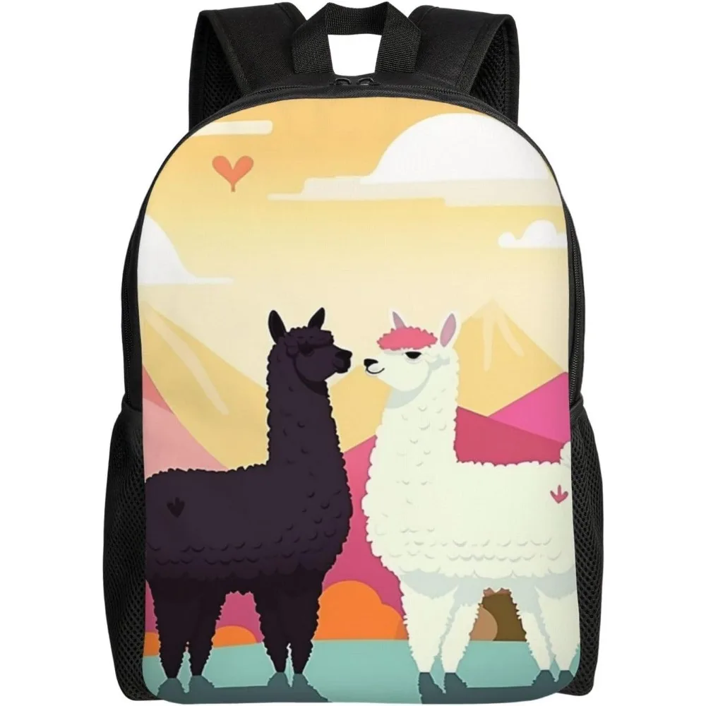 Alpacas In Love In The Mountains Cute Backpack Waterproof Lightweight Laptop Backpack Shoulder Bag Casual Daypack For Women Men
Alpacas In Love In The Mountains Cute Backpack Waterproof Lightweight Laptop Backpack Shoulder Bag Casual Daypack For Women Men
