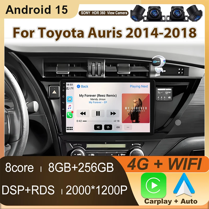 Android 15 For Toyota Corolla Auris 2017 2018 Car Player Auto Radio Multimedia GPS Video Navigation Carplay 2din DVD Rear camera
Android 15 For Toyota Corolla Auris 2017 2018 Car Player Auto Radio Multimedia GPS Video Navigation Carplay 2din DVD Rear camera