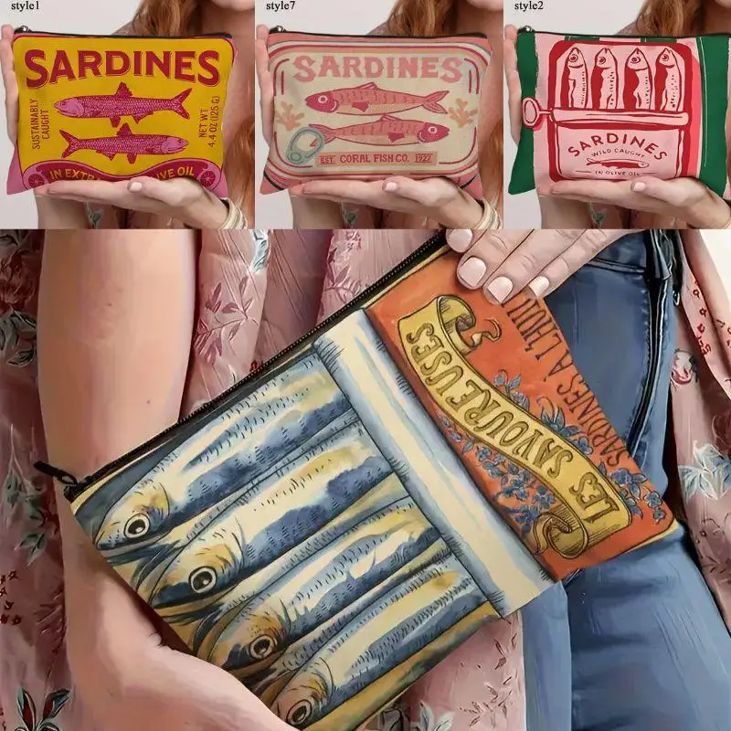 Exquisite Linen Vintage Sardines Can Design Makeup Bag Cosmetic Organizer Travel Toiletry Organizer, Unique Gift For Women
Exquisite Linen Vintage Sardines Can Design Makeup Bag Cosmetic Organizer Travel Toiletry Organizer, Unique Gift For Women