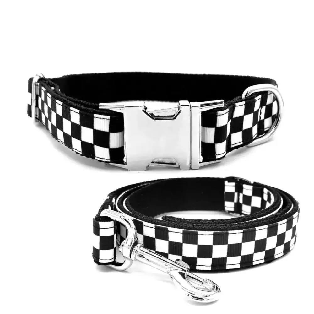 Personalized Pet Collar White Black Cube Cool Durable Custom Puppy Name ID Tag Adjustable Basic Dog Collars Leash
Personalized Pet Collar White Black Cube Cool Durable Custom Puppy Name ID Tag Adjustable Basic Dog Collars Leash