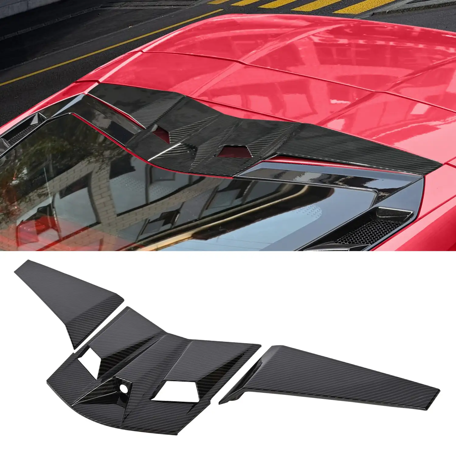 Rear Window Roof Spoiler Mounted Rearview Camera Cover Trim Carbon Fiber For Chevrolet Corvette C8 Coupe Z51 Z06 E-Ray 2020-2026
Rear Window Roof Spoiler Mounted Rearview Camera Cover Trim Carbon Fiber For Chevrolet Corvette C8 Coupe Z51 Z06 E-Ray 2020-2026