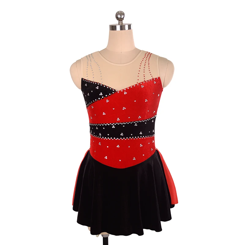Figure Skating Costume Competition Skirt Women's Children's Rhythmic Gymnastics Performance Velvet Red Round Neck Skirt
Figure Skating Costume Competition Skirt Women's Children's Rhythmic Gymnastics Performance Velvet Red Round Neck Skirt